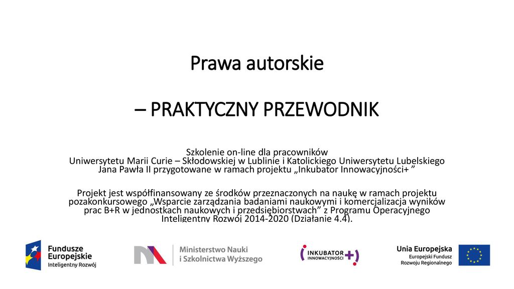 Prawa Autorskie PRAKTYCZNY PRZEWODNIK Ppt Pobierz